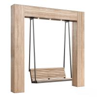 Качели функциональные яркие из дерева KA6